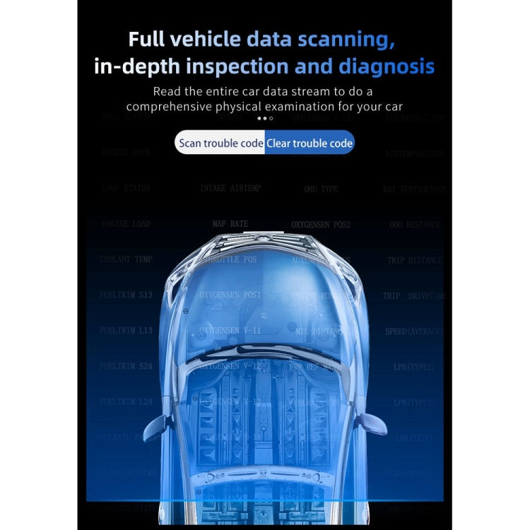 P20 OBD2 + GPS Mode Car Head-up Display HUD Overspeed / Speed / Water Temperature Alarm