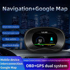P20 OBD2 + GPS Mode Car Head-up Display HUD Overspeed / Speed / Water Temperature Alarm