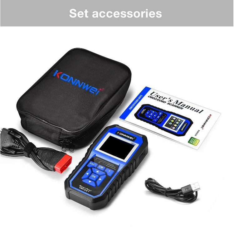 KONNWEI KW450 Car 2.8 inch TFT Color Screen Battery Tester Support 2 Languages / System XP WIN7 WIN8 WIN10