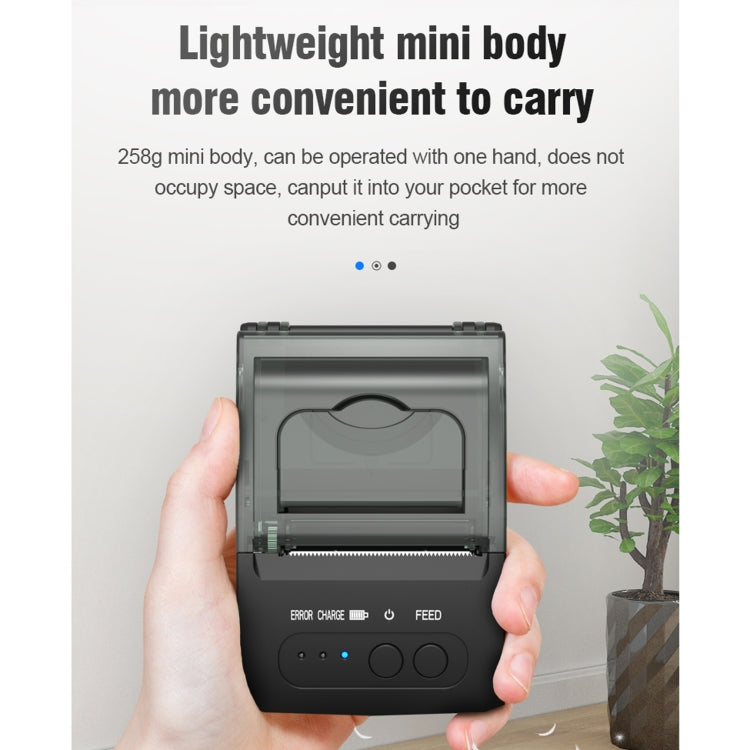 5811DD 58mm Bluetooth 4.0 Portable Thermal Bluetooth Receipt Printer
