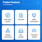 5811DD 58mm Bluetooth 4.0 Portable Thermal Bluetooth Receipt Printer