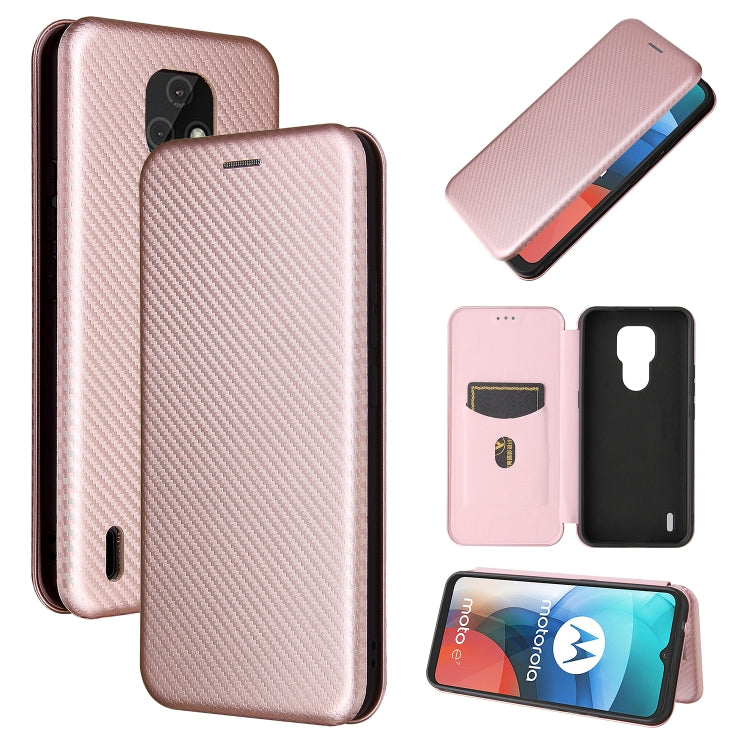 Carbon Fiber Texture Magnetic Horizontal Flip TPU + PC + PU Leather Case with Card Slot
