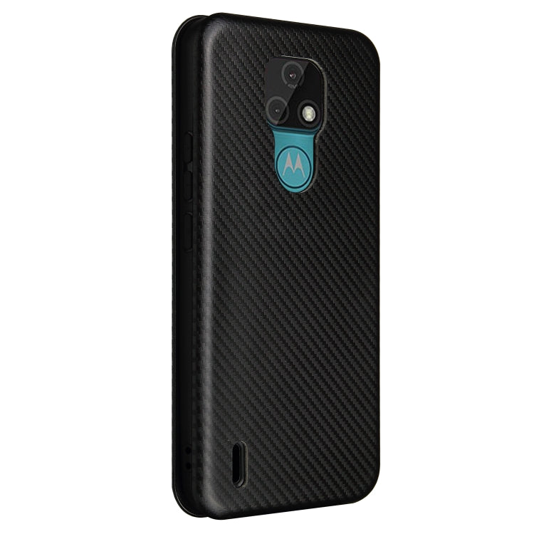 Carbon Fiber Texture Magnetic Horizontal Flip TPU + PC + PU Leather Case with Card Slot