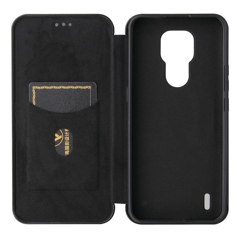 Carbon Fiber Texture Magnetic Horizontal Flip TPU + PC + PU Leather Case with Card Slot