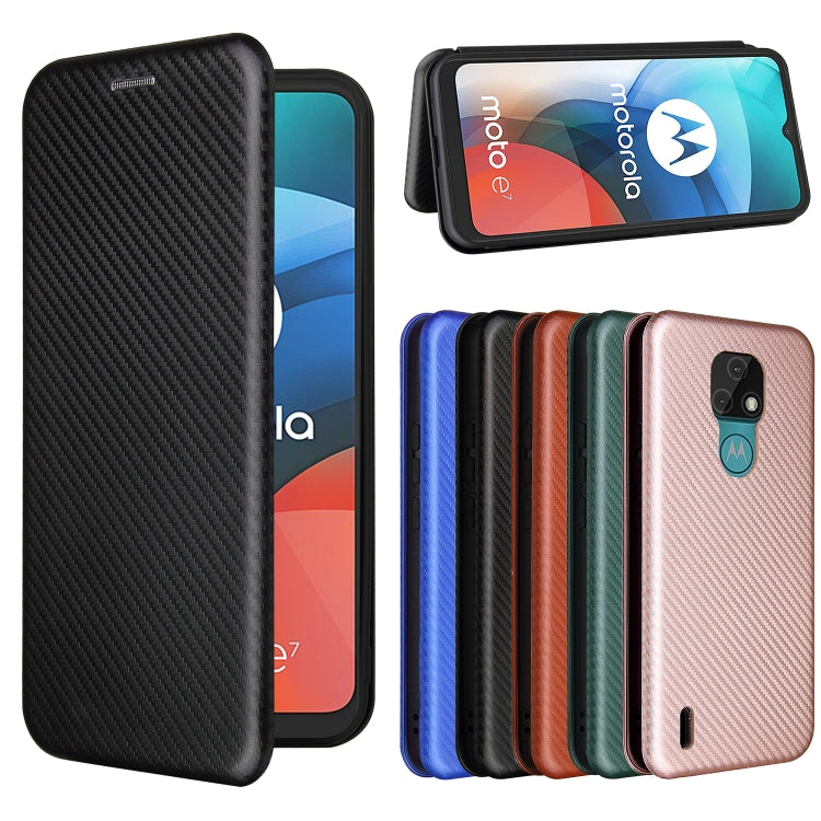 Carbon Fiber Texture Magnetic Horizontal Flip TPU + PC + PU Leather Case with Card Slot