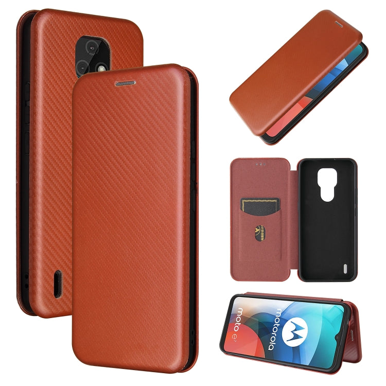 Carbon Fiber Texture Magnetic Horizontal Flip TPU + PC + PU Leather Case with Card Slot