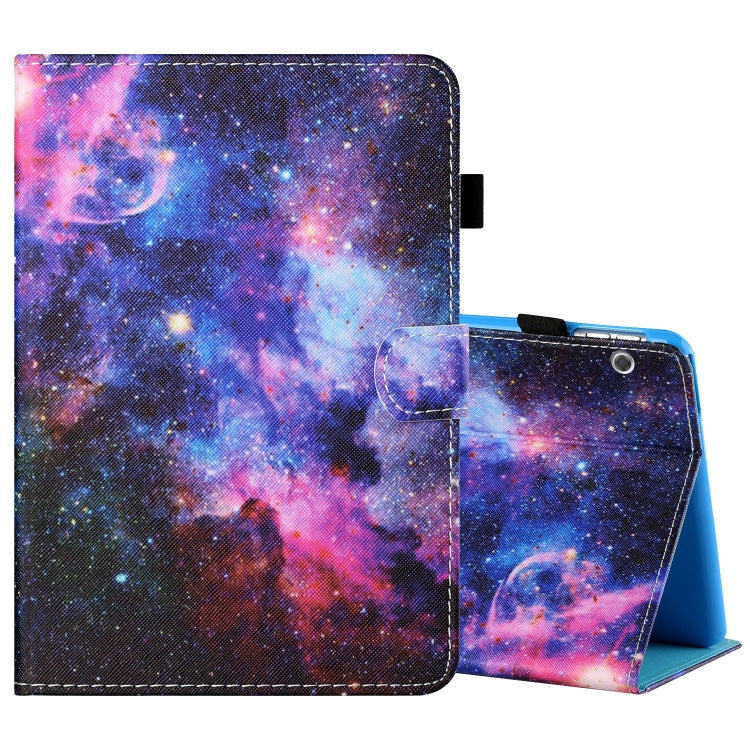 Sewing Thread Horizontal Painted Flat Leather Case with Pen Cover & Anti Skid Strip & Card Slot & Holder — view 52