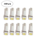 30 PCS T5 1LED SMD-5050 Car Modification LED Indicator Light White Light