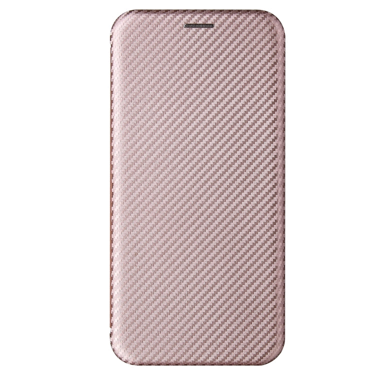 Carbon Fiber Texture Magnetic Horizontal Flip TPU + PC + PU Leather Case with Card Slot