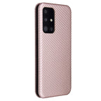 Carbon Fiber Texture Magnetic Horizontal Flip TPU + PC + PU Leather Case with Card Slot