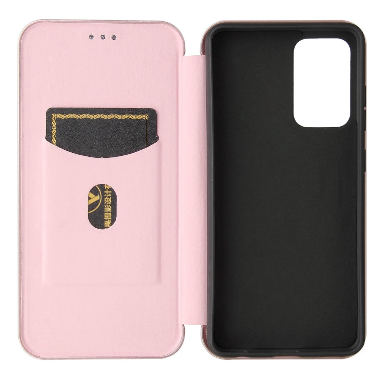 Carbon Fiber Texture Magnetic Horizontal Flip TPU + PC + PU Leather Case with Card Slot