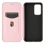 Carbon Fiber Texture Magnetic Horizontal Flip TPU + PC + PU Leather Case with Card Slot