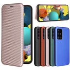 Carbon Fiber Texture Magnetic Horizontal Flip TPU + PC + PU Leather Case with Card Slot