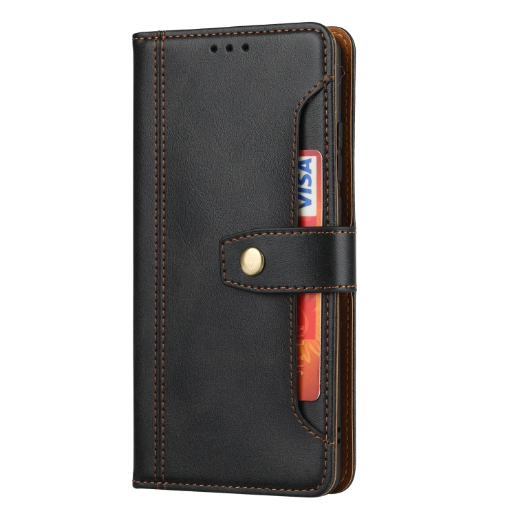 Calf Texture Double Fold Clasp Horizontal Flip Leather Case with Photo Frame & Holder & Card Slots & Wallet