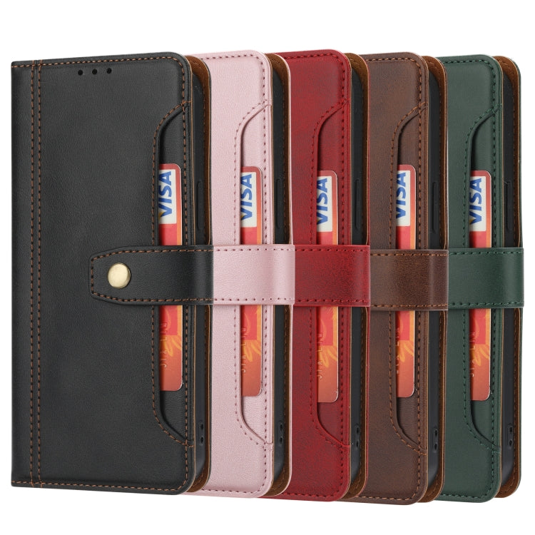 Calf Texture Double Fold Clasp Horizontal Flip Leather Case with Photo Frame & Holder & Card Slots & Wallet