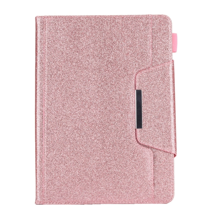 For iPad 10.2 inch Glitter Powder Horizontal Flip Leather Case with Holder & Card Slot & Photo Frame & Wallet