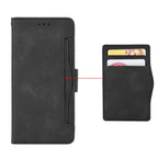 Wallet Style Skin Feel Calf Pattern Leather Case with Separate Card Slot