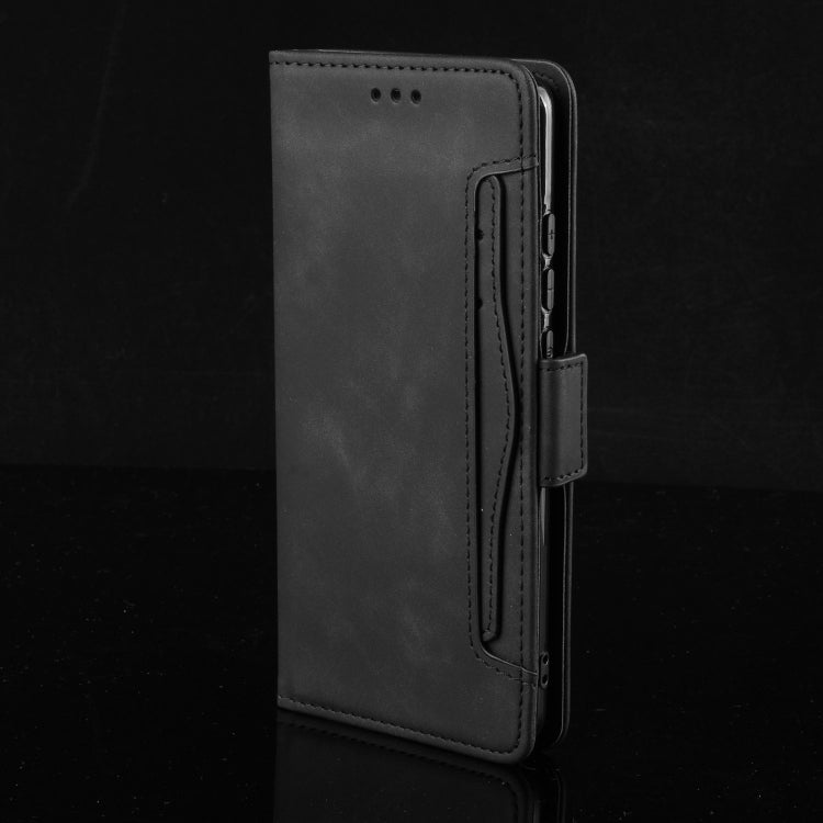 Wallet Style Skin Feel Calf Pattern Leather Case with Separate Card Slot