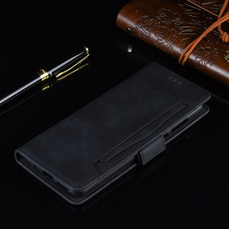 Wallet Style Skin Feel Calf Pattern Leather Case with Separate Card Slot