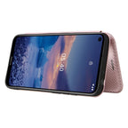 Carbon Fiber Texture Magnetic Horizontal Flip TPU + PC + PU Leather Case with Card Slot