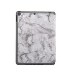 Marble Texture Pattern Horizontal Flip Leather Case, with Three-folding Holder & Pen Slot & Sleep / Wake-up Function, For iPad 10.2 inch — Black Grey