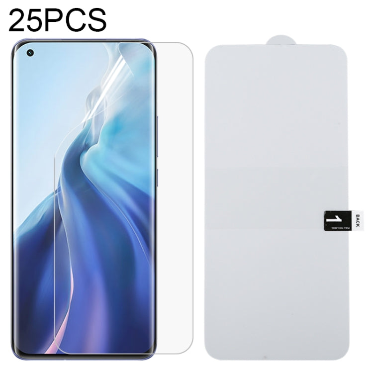 25 PCS Full Screen Protector Explosion-proof Front Hydrogel Film