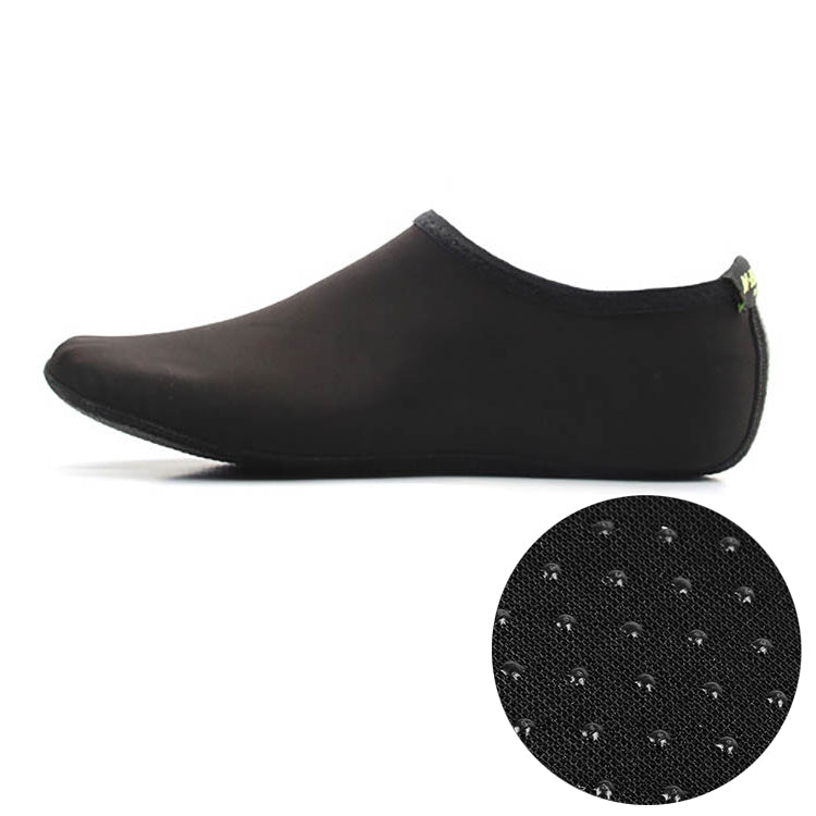 Non-slip Plastic Grain Texture Thick Cloth Sole Solid Color Diving Shoes and Socks, One Pair