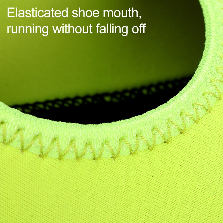 Non-slip Plastic Grain Texture Thick Cloth Sole Solid Color Diving Shoes and Socks, One Pair