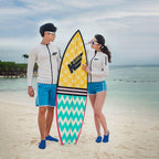 Non-slip Plastic Grain Texture Thick Cloth Sole Solid Color Diving Shoes and Socks, One Pair
