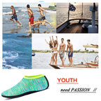 Non-slip Plastic Grain Texture Thick Cloth Sole Printing Diving Shoes and Socks, One Pair