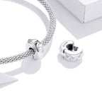 S925 Sterling Silver Rivet Beads DIY Bracelet Necklace Accessories