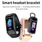 X4 1.14 inch HD Screen Bluetooth Earphone Smart Bracelet, Support Sleep Monitoring / Body Temperature Monitoring / Heart Rate Monitoring