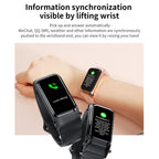 X4 1.14 inch HD Screen Bluetooth Earphone Smart Bracelet, Support Sleep Monitoring / Body Temperature Monitoring / Heart Rate Monitoring