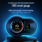 Car HUD Head-up Display Speed / Water Temperature / Voltage Display, F9 OBD2