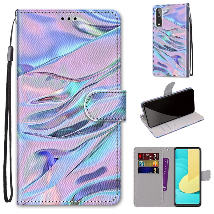 Coloured Drawing Cross Texture Horizontal Flip PU Leather Case with Holder & Card Slots & Wallet & Lanyard