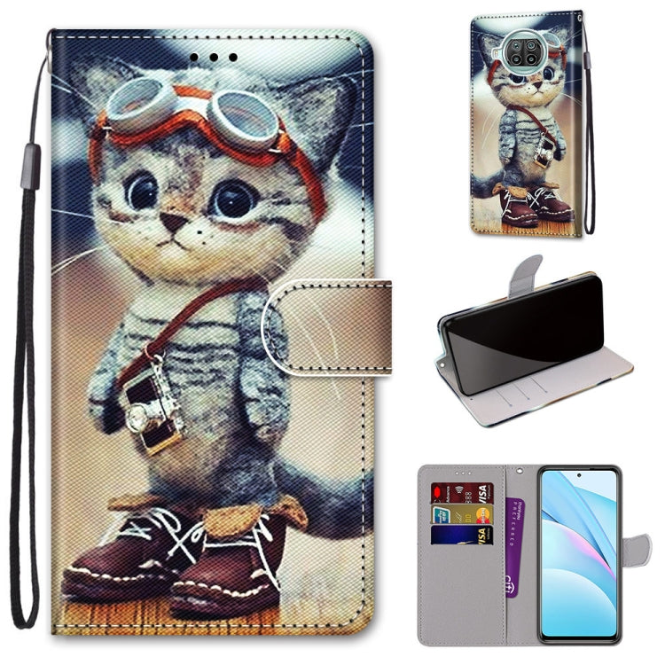 Coloured Drawing Cross Texture Horizontal Flip PU Leather Case with Holder & Card Slots & Wallet & Lanyard