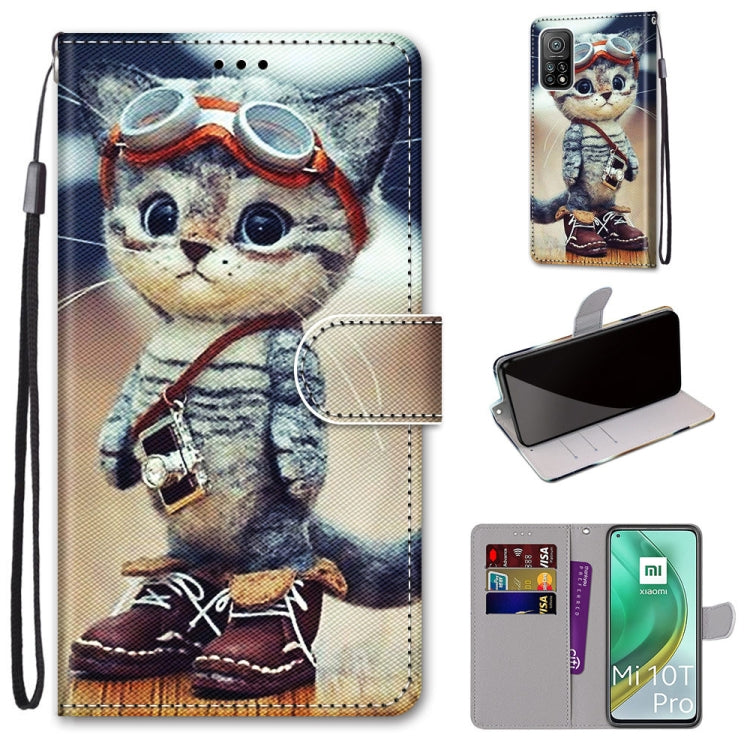 Coloured Drawing Cross Texture Horizontal Flip PU Leather Case with Holder & Card Slots & Wallet & Lanyard