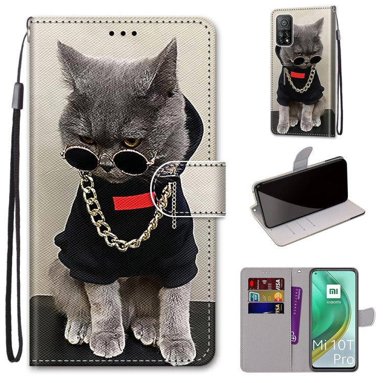 Coloured Drawing Cross Texture Horizontal Flip PU Leather Case with Holder & Card Slots & Wallet & Lanyard