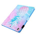 For iPad 10.2 inch Coloured Drawing Pattern Horizontal Flip Leather Case with Holder & Card Slots & Photo Frame — Red Flower Pink Butterfly