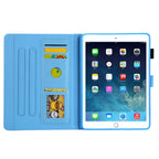 For iPad 10.2 inch Coloured Drawing Pattern Horizontal Flip Leather Case with Holder & Card Slots & Photo Frame — Rose