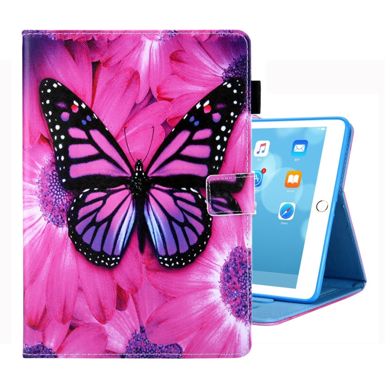 For iPad 10.2 inch Coloured Drawing Pattern Horizontal Flip Leather Case with Holder & Card Slots & Photo Frame — Dog