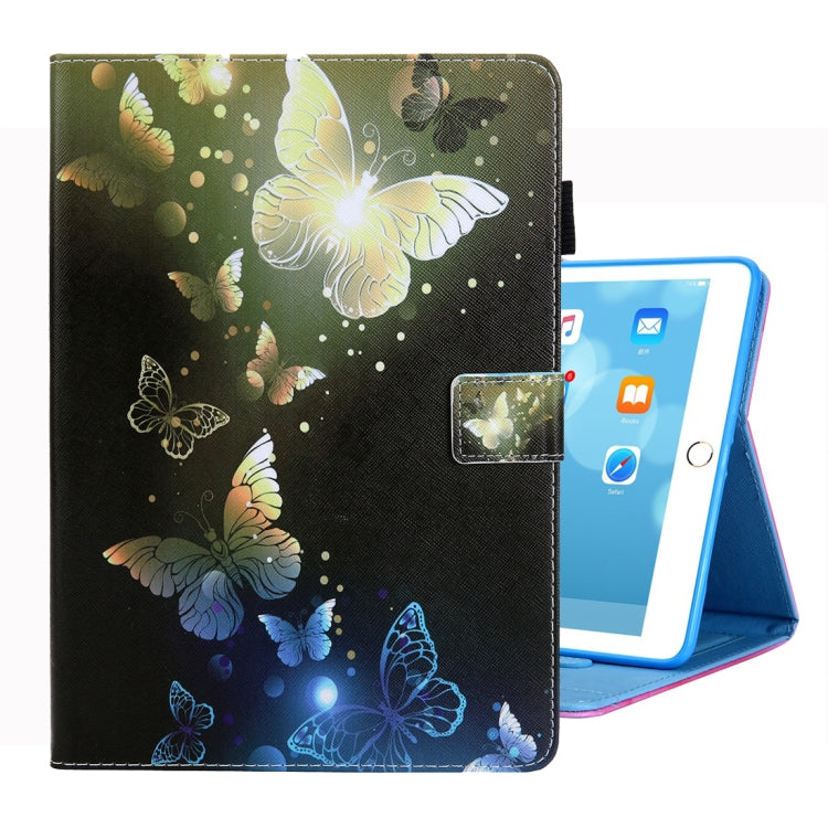 For iPad 10.2 inch Coloured Drawing Pattern Horizontal Flip Leather Case with Holder & Card Slots & Photo Frame — view 16