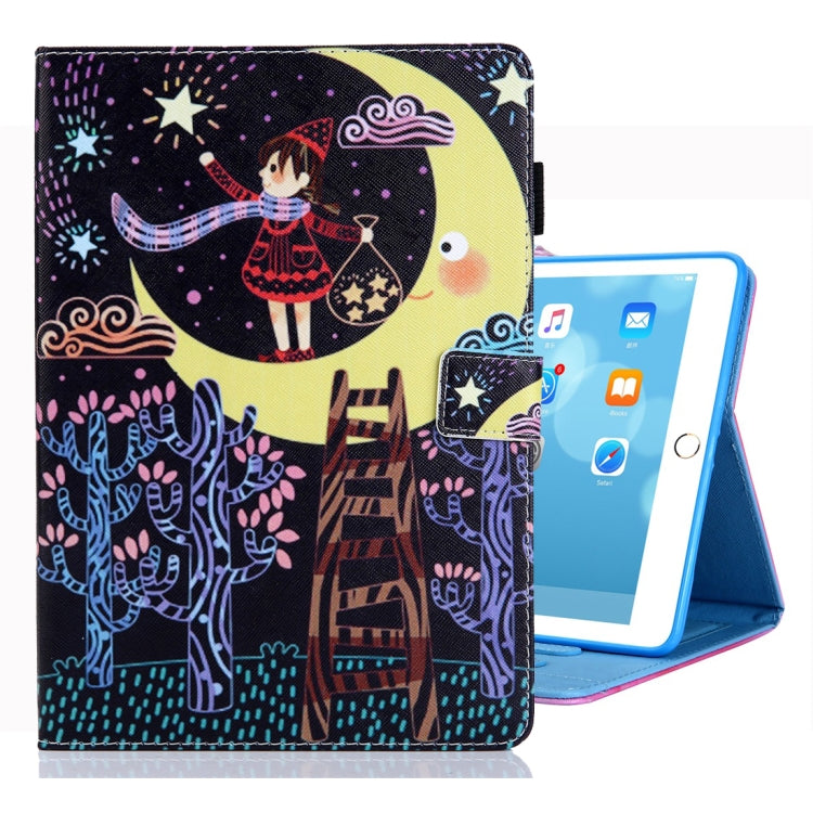 For iPad 10.2 inch Coloured Drawing Pattern Horizontal Flip Leather Case with Holder & Card Slots & Photo Frame — view 20