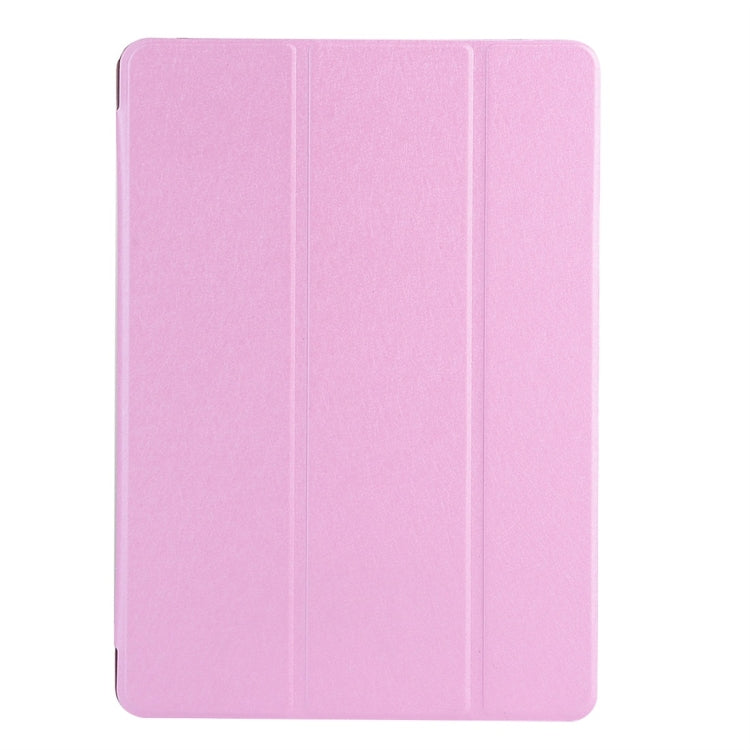 Silk Texture Horizontal Flip Magnetic PU Leather Case, with Three-folding Holder & Sleep / Wake-up Function — For iPad 10.2 2021 / 2020 / 2019