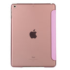Silk Texture Horizontal Flip Magnetic PU Leather Case, with Three-folding Holder & Sleep / Wake-up Function — Pink