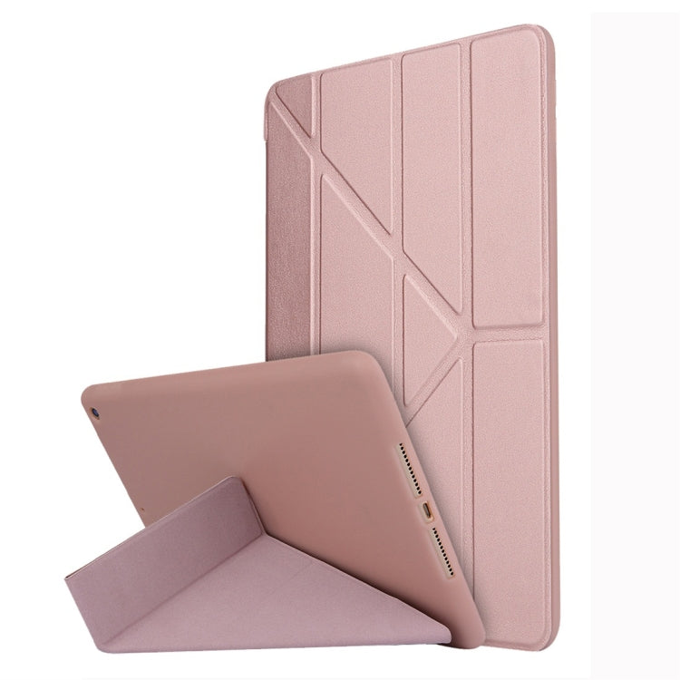 For iPad 10.2 inch TPU Horizontal Deformation Flip Leather Case with Holder — view 8