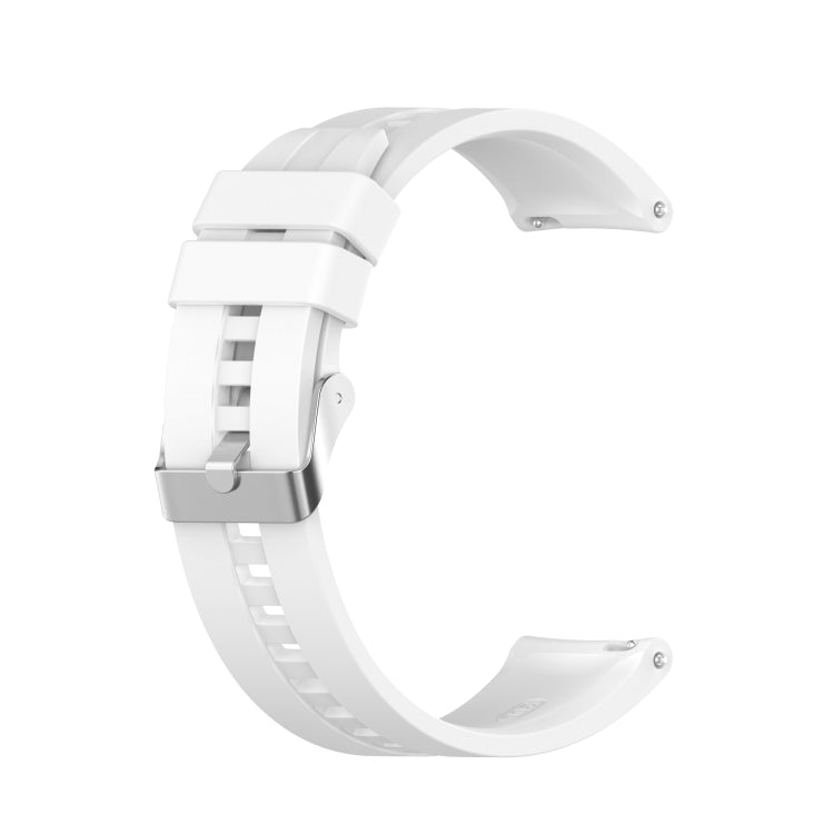 GTS 2 20mm Silicone Replacement Strap Watchband with Silver Buckle, For Amazfit GTS 2e