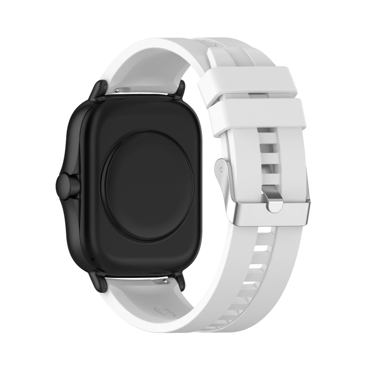 GTS 2 20mm Silicone Replacement Strap Watchband with Silver Buckle, For Amazfit GTS 2e