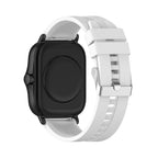 GTS 2 20mm Silicone Replacement Strap Watchband with Silver Buckle, For Amazfit GTS 2e