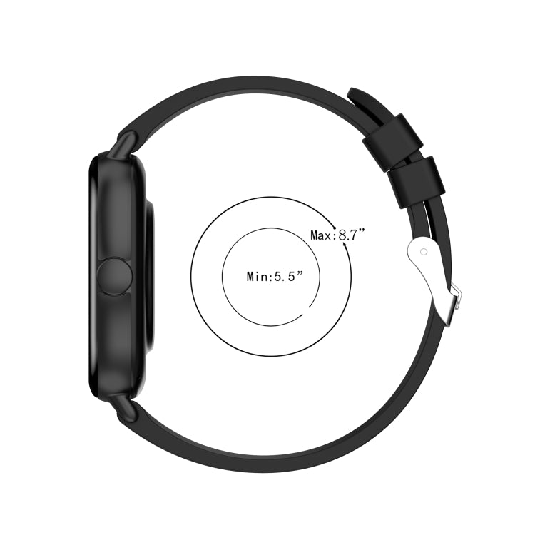 GTS 2 20mm Silicone Replacement Strap Watchband with Silver Buckle, For Amazfit GTS 2e